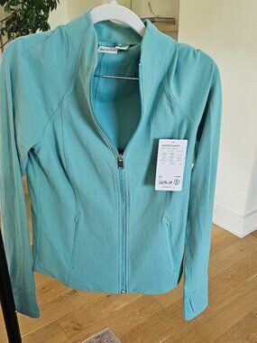 Athleta teal jacket NWT
